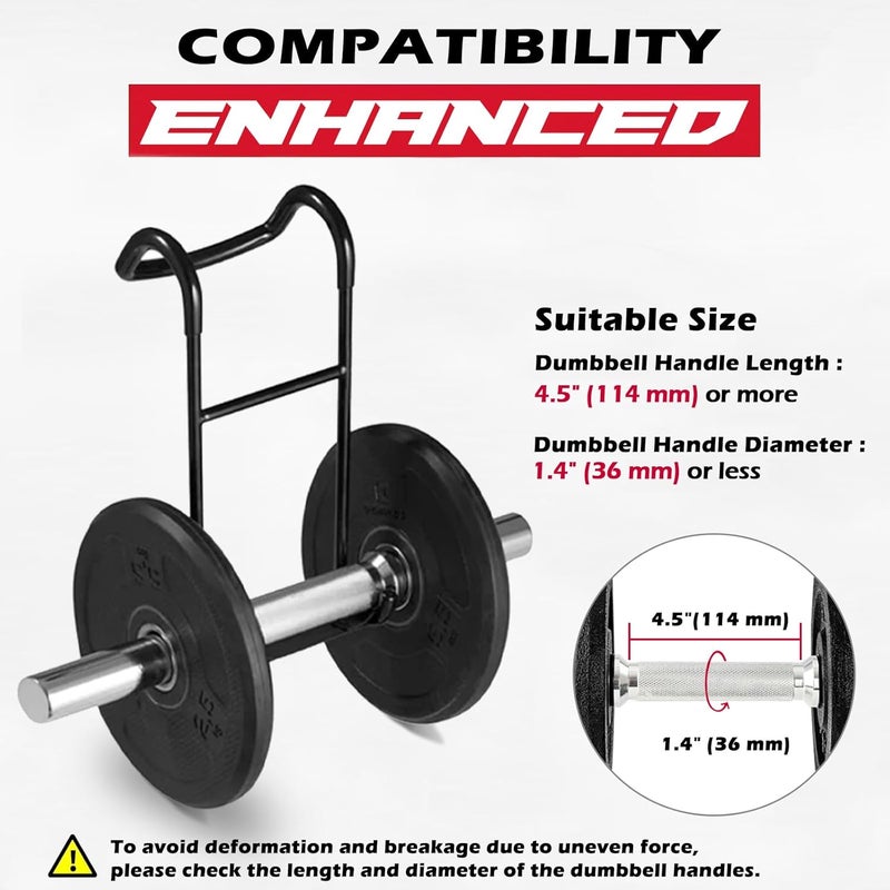EAOENLS خطاف دعم الدمبل المحدث 2-pack، سعة تحميل 250 رطل، خطافات دمبل ثقيلة للضغط على المقعد، تمارين الصدر والكتف مع أحزمة المعصم - Image 3